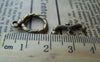 Accessories - 20 Sets Of Antique Bronze Coil Bow Toggle Clasps A231
