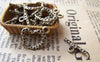 Accessories - 20 Sets Of Antique Bronze Textured Heart Toggle Clasps Double Sided A223