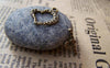 Accessories - 20 Sets Of Antique Bronze Textured Heart Toggle Clasps Double Sided A223