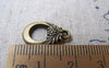 Accessories - 20 Sets Of Antique Bronze Toggle Clasps 14x18mm A224