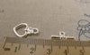 Accessories - 20 Sets Silver Tone Flower Heart Toggle Clasps A6264