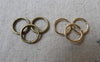 Accessories - 200 Pcs Antique Bronze KC Gold Metal Iron Jump Rings Size 10mm 16gauge