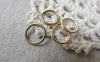 Accessories - 200 Pcs Antique Bronze KC Gold Metal Iron Jump Rings Size 10mm 16gauge