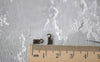 Accessories - 200 Pcs Gunmetal Black Fold Over Crimp Head Clasps 3x6mm A2135