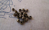 Accessories - 200 Pcs Of Antique Bronze Brass Crimp Beads 3mm A5279