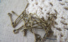 Accessories - 200 Pcs Of Antique Bronze Eye Pin 16mm A4527