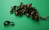 Accessories - 200 Pcs Of Antique Bronze Fold Over Clamshell Clasps Bead Tips 3x9mm A2111