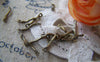 Accessories - 200 Pcs Of Antique Bronze S Shaped Twisted Link Connectors 13mm A2448