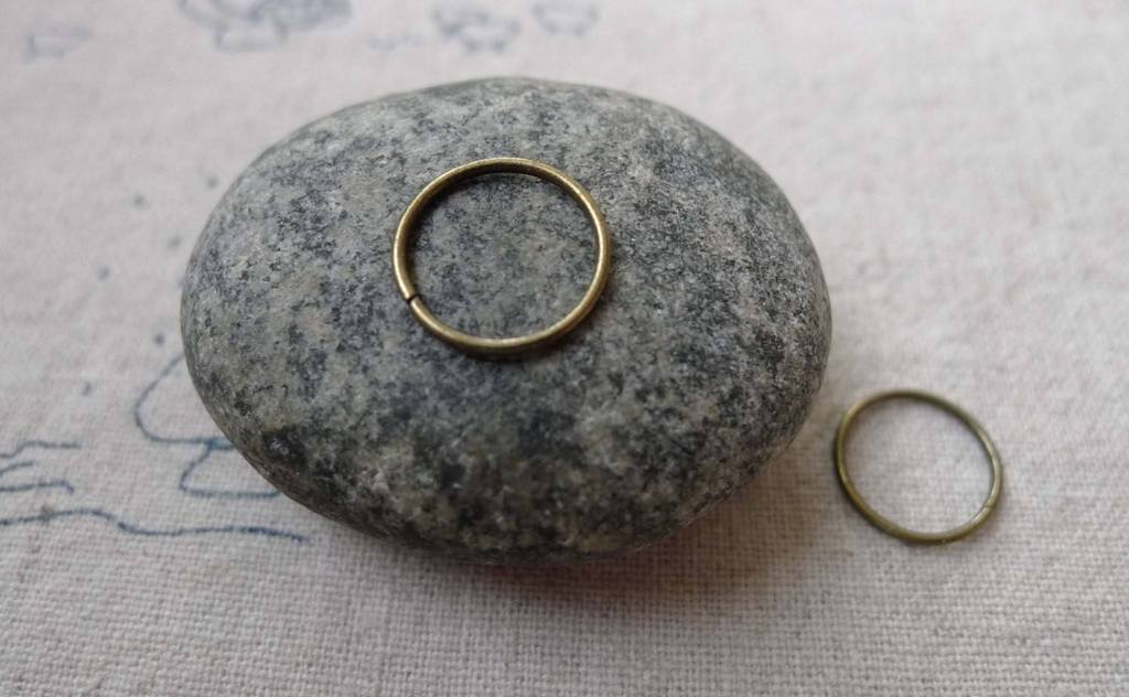 Accessories - 200 Pcs Of Antique Bronze Thick Jump Rings 12mm 18gauge A6711