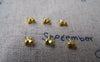 Accessories - 200 Pcs Of Gold Plated Brass Clamshell Bead Tips 4mm For Bead Chain Sized 1.2mm-1.5mm A2153