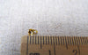 Accessories - 200 Pcs Of Gold Plated Brass Clamshell Bead Tips 4mm For Bead Chain Sized 1.2mm-1.5mm A2153