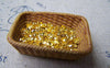 Accessories - 200 Pcs Of Gold Plated Brass Clamshell Bead Tips 4mm For Bead Chain Sized 1.2mm-1.5mm A2153