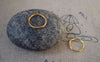 Accessories - 200 Pcs Of Gold Plated Finish Iron Jump Rings Size 12mm 18gauge A5439