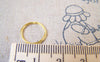 Accessories - 200 Pcs Of Gold Plated Finish Iron Jump Rings Size 12mm 18gauge A5439