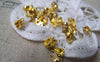 Accessories - 200 Pcs Of Gold Tone Iron Clamshell Bead Tips 6mm For Bead Chain Sized 2.4mm A3696