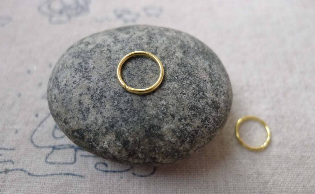 Accessories - 200 Pcs Of Gold Tone Iron Jump Rings Size 9mm 18gauge A6709