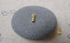 Accessories - 200 Pcs Of Gold Tone Tiny Fold Over Crimp Head Clasps 7mm A7232