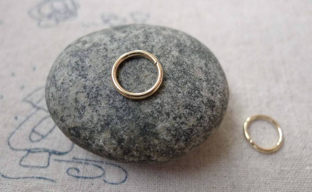 Accessories - 200 Pcs Of KC Gold Tone Iron Jump Rings Size 10mm 16gauge A6710