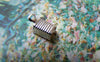 Accessories - 200 Pcs Of Platinum White Gold Tone Brass Fold Over Crimp Head Clasps 4x7mm A5741
