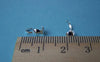 Accessories - 200 Pcs Of Silver Tone Fold Over Clamshell Clasps Bead Tips 3x9mm A2124