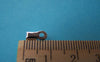 Accessories - 200 Pcs Of Silver Tone Fold Over Crimp Head Clasps Medium Size 4x8.5mm A2110