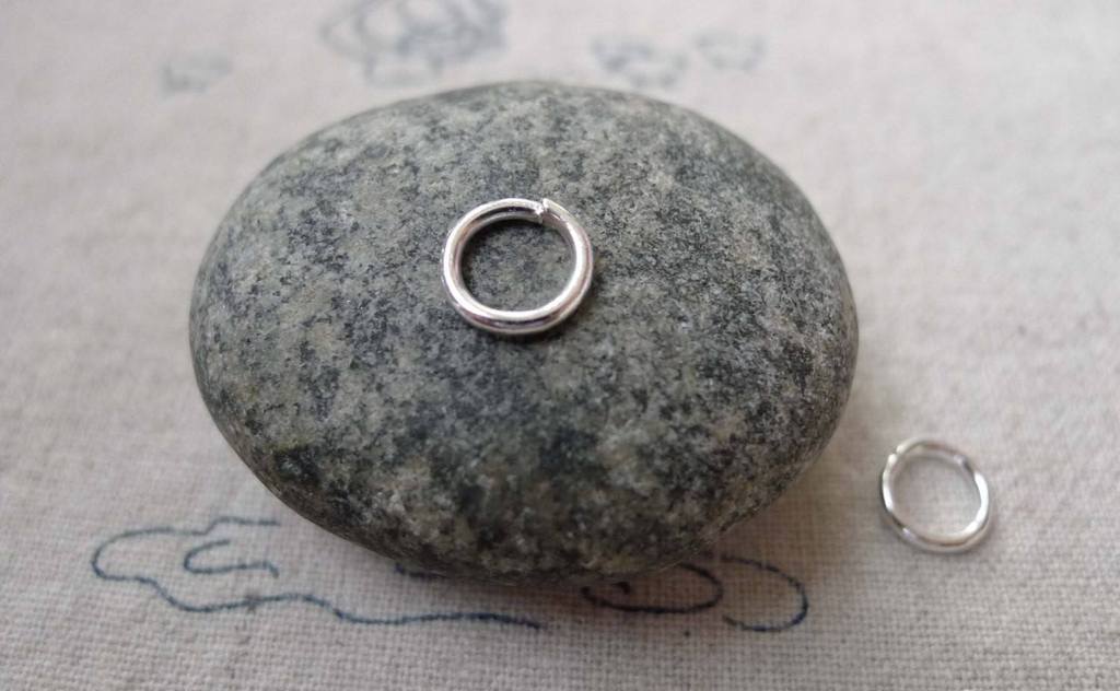 Accessories - 200 Pcs Of Silver Tone Iron Jump Rings Size 8mm 16gauge A6706