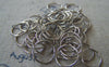 Accessories - 200 Pcs Of Silvery Gray Nickel Tone Jump Rings 12mm 18gauge A2455
