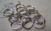Accessories - 200 Pcs Of Silvery Gray Nickel Tone Split Rings 12mm A1729