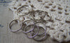 Accessories - 200 Pcs Of Silvery Gray Nickel Tone Split Rings 12mm A1729