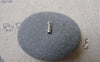 Accessories - 200 Pcs Of Silvery Gray Nickel Tone Tiny Fold Over Crimp Head Clasps 7mm A7233