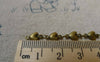 Accessories - 3.3 Ft (1m) Antique Bronze Brass Heart Link Chain Soldered Links 5.5x10mm A5554