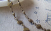 Accessories - 3.3 Ft (1m) Of Antique Bronze Brass Oval Drop Link Chain A2742
