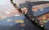 Accessories - 3.3 Ft (1m) Of Antique Bronze Brass Rhombus Oval Link Chain A2752