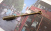 Accessories - 30 Pcs Antique Bronze Brass Eyepin Pin Clutch Brooch 40mm A7408
