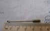 Accessories - 30 Pcs Antique Bronze Brass Eyepin Pin Clutch Brooch 50mm A7554