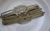 Accessories - 30 Pcs Antique Bronze Filigree Bowtie Bobby Pin Hair Clips 53mm A7528