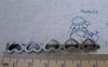 Accessories - 30 Pcs Antique Bronze Filigree Heart Bobby Pin Hair Clips 53mm A7534