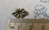 Accessories - 30 Pcs Antique Bronze Four-Leaf Clover Lucky Flower Charms 10x19mm A6484