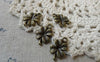 Accessories - 30 Pcs Antique Bronze Four-Leaf Clover Lucky Flower Charms 10x19mm A6484