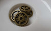Accessories - 30 Pcs Antique Bronze Mechanical Watch Movement Gear Charm 18mm A7091