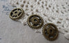 Accessories - 30 Pcs Antique Bronze Mechanical Watch Movement Gear Charm 18mm A7091