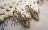Accessories - 30 Pcs Antique Bronze Textured S Hook Clasps 12x22mm A5230