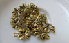 Accessories - 30 Pcs Antique Gold Four-Leaf Clover Lucky Flower Charms 10x19mm A6476