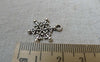 Accessories - 30 Pcs Antique Silver Filigree Snowflake Charms 15x16mm A6466