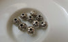 Accessories - 30 Pcs Antique Silver Round Lotus Flower Rondelle Beads 5x8mm A6236