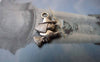 Accessories - 30 Pcs Antique Silver Witch Broom Charms 9x11mm Double Sided A6463