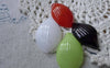 Accessories - 30 Pcs Of Acrylic Flower Leaf Petal Charms 20x32mm Mixed Color A7755