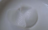 Accessories - 30 Pcs Of Acrylic White Flower Leaf Petal Charms 20x32mm A7760
