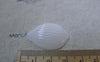 Accessories - 30 Pcs Of Acrylic White Flower Leaf Petal Charms 20x32mm A7760