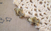 Accessories - 30 Pcs Of Antique Bronze Concaved Fish Charms Double Sided 11x15mm A5290